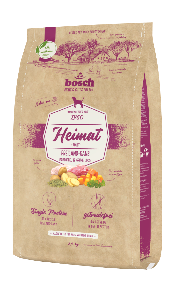 bosch Hunde-Trockenfutter Heimat Adult Freiland-Gans